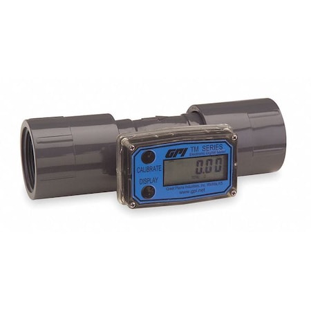 Flomec Flowmeter, PVC, 1 to10 GPM TM050