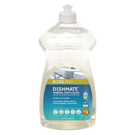 Ecos Pro Liquid Dish Detergent, 25 oz., Unscented PL9721/6