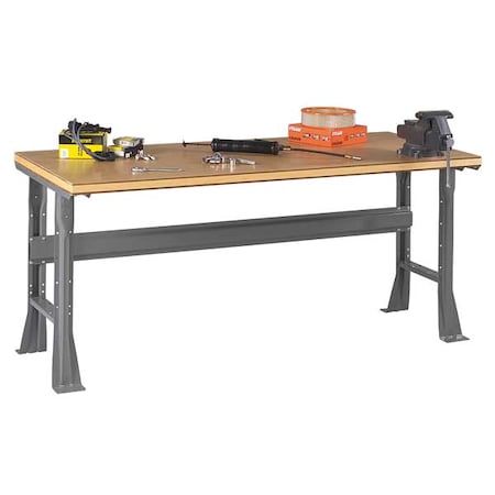 Tennsco Workbenches, Shop Top, 48" W, 33-3/4" Height, 2400 lb., Flared WB-1-3048C