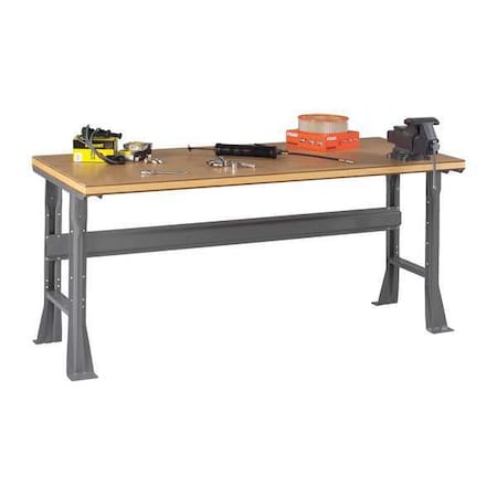 Tennsco Workbenches, Shop Top, 96" W, 33-3/4" Height, 2400 lb., Flared WB-1-3696C