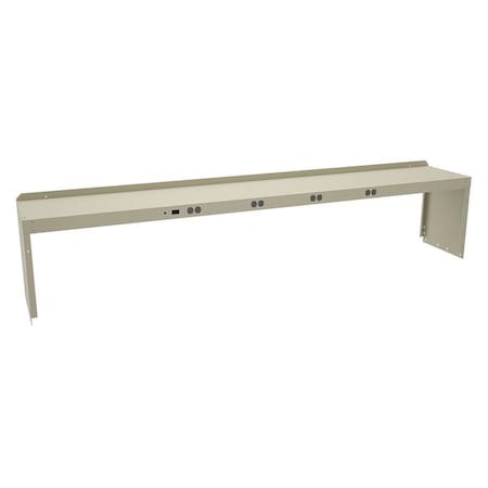 Tennsco Electrical Shelf Riser, 96Wx15Dx18H, Gray RE-18-1596