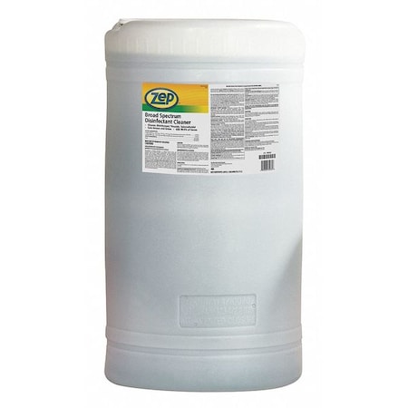 Zep Cleaner and Disinfectant, 20 gal. Drum, citrus R02350