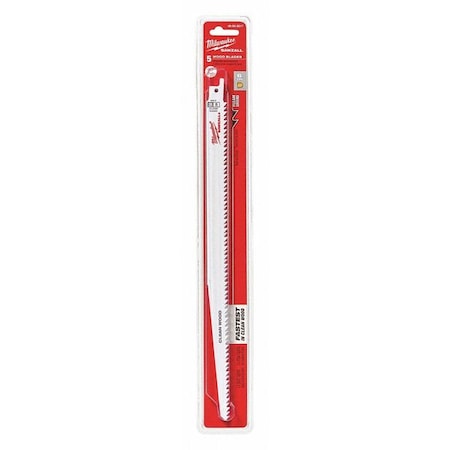 Milwaukee Tool 12" 6 TPI Fleam Ground SAWZALL Blades (5 Pk) 48-00-5017