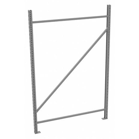 Tennsco Upright Frame, 48 in D, 1 3/4 in W, Gray BUF-4872