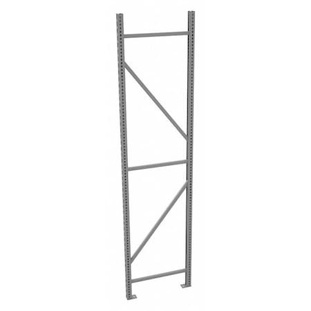 Tennsco Upright Frame, 24 in D, 1 3/4 in W, Gray BUF-2496