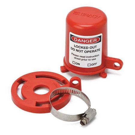 Brady Plug Valve Lockout, Fits 29/32 to 1-3/8In 113232