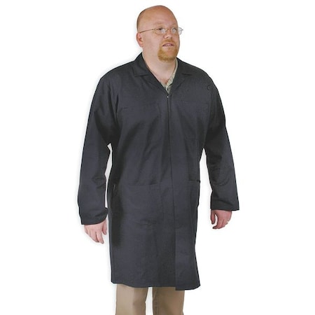 CONDOR Collared Shop Coat, Male, S, Navy 4TWF2