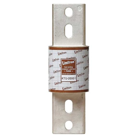 Eaton Bussmann UL Class Fuse, L Class, Fast-Acting, 2000A, 600V AC, Non-Indicating KTU-2000