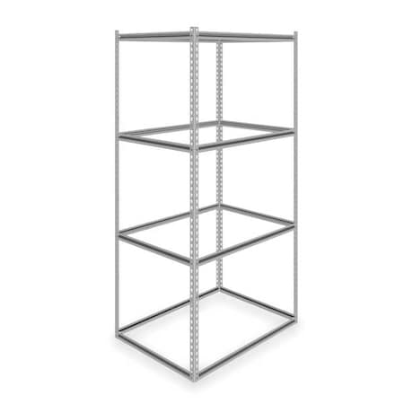 Tennsco Boltless Shelving Unit, 30"D x 42"W x 84"H, 4 Shelves, Steel ZKMS-423084