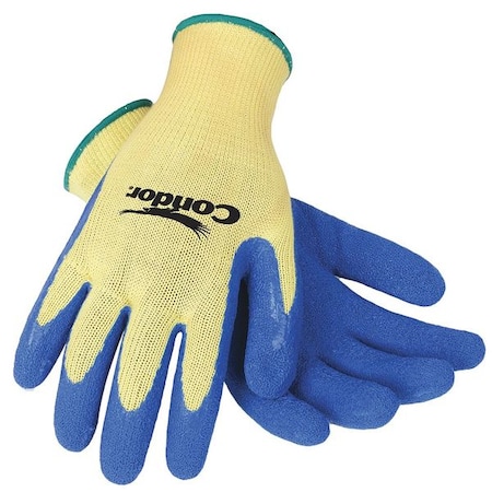 CONDOR Cut Resistant Coated Gloves, A3 Cut Level, Natural Rubber Latex, XL, 1 PR 4TXL6