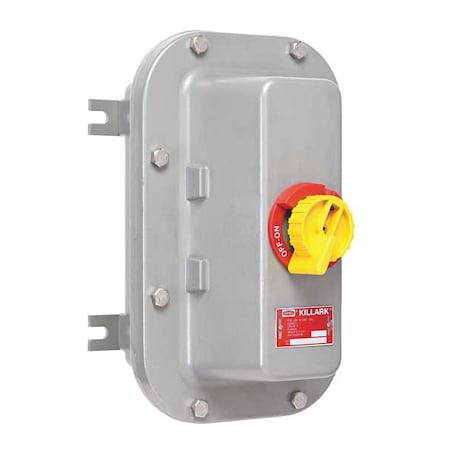 Hubbell Killark Hazardous Location Safety Switch, Nonfusible, 3PST, Three Phase, NEMA 3, 4, 4X, 7, 9, Rotary Handle B7NFD21A