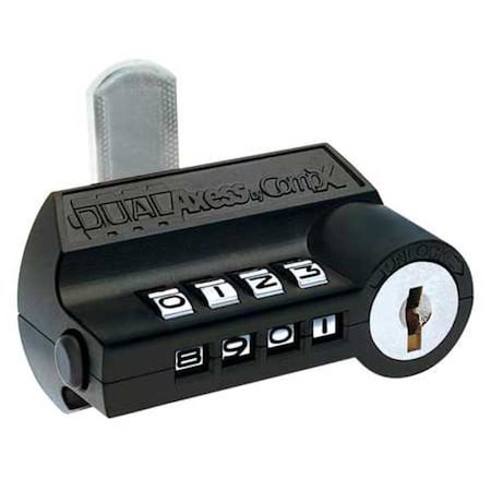 Compx National Keyless Combination Cam Locks, Black, 3/4 in For Door Thickness, 0 Number of Keys D8031-MKKD-19