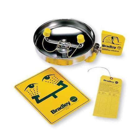 Bradley Wall Mounted Eyewash Station Stainless Steel S19-220B
