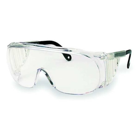 Uvex Ultra-Spec(R) 2000, Safety Glasses, Anti-Fog, Clear Lens, Black/Clear Frame, Frameless S0250X