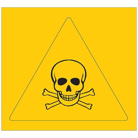 Brady Right-to-Know Label, 1-1/2inHx1-1/2inW, PK9 58577