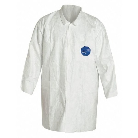 DUPONT Disposable Lab Coat, XL, White, PK30 TY212SWHXL0030VP