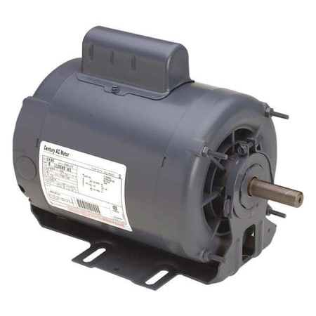 CENTURY Capacitor-Start Belt Drive Motor, 3/4, 1/5 HP, 56 Frame, 115V AC Voltage, 1,725/1,140 Nameplate RPM C533