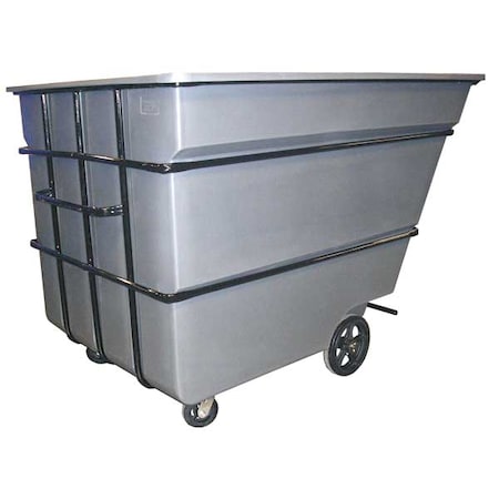 Zoro Select Tilt Truck, Heavy-Duty, 3 cu. yd., 2800 lb. 3.0CU-HD GRAY