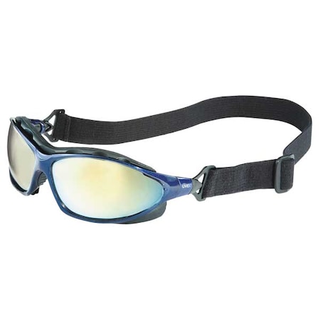 Uvex Safety Goggles, SCT-Reflect 50 Lens, Uvextra Anti-Fog, Non-Vented, UVEX Seismic Series S0624X