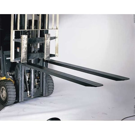 Zoro Select Fork Extensions, Black, 4 x 54 In, Pk2 4UDK6