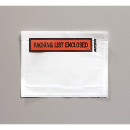 Zoro Select Packing List Envelopes, Orange, PK1000 4UDR8