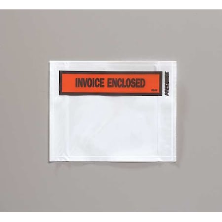 Zoro Select Packing List Envelopes, Orange, PK1000 4UDR7