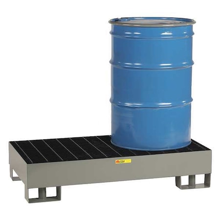 Little Giant Spill Deck, 33 gal Spill Capacity, 2 Drums, 2,000 lb Load Capacity, Steel SST-5125