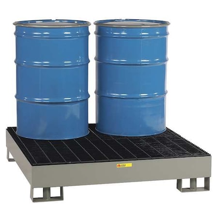 Little Giant Spill Deck, 66 gal Spill Capacity, 4 Drums, 4,000 lb Load Capacity, Steel SST-5151