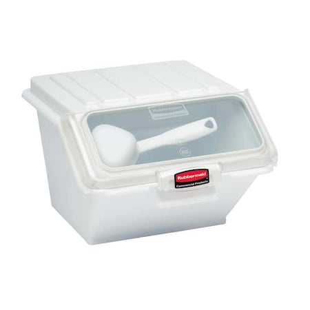 Rubbermaid Commercial Proserve 40 Cup Ingredient Bin Safety Storage Bin, White, Plastic FG9G6000WHT