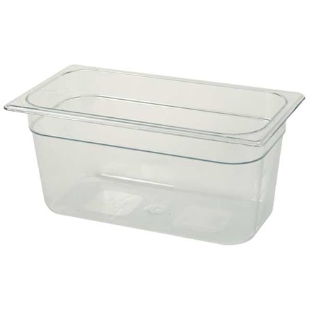 Rubbermaid Commercial Third Size Food Pan, Cold, Clr FG118P00CLR