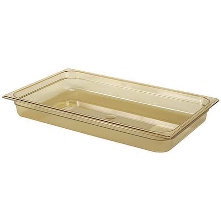 Rubbermaid Commercial Full Size Food Pan, Hot, Amber FG230P00AMBR