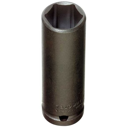 PROTO 1/2 in Drive Impact Socket 1 1/16 in Size 6 pt Deep Depth, Black Oxide J7334HT