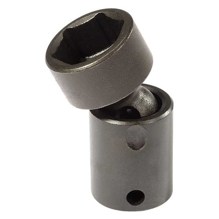 Proto 3/8 in Drive Flex Impact Socket 7/16 in Size 6 pt Standard Depth, Black Oxide J77274P