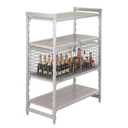 Cambro Security Cage, 18x42-1/2x25-1/4 in., Gray EACSSC244818000