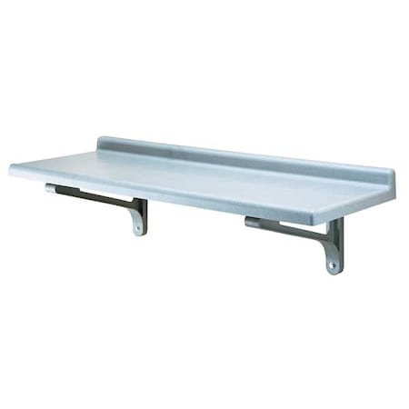 Cambro polypropylene Wall Shelf, 18"D x 48"W x 13-1/2"H, Gray EACSWS1848SK480