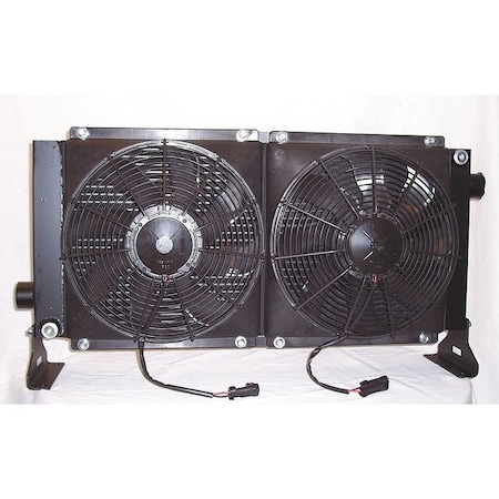 Akg Oil Cooler, 12 VDC, 8-80 GPM, 0.48 HP D70-12