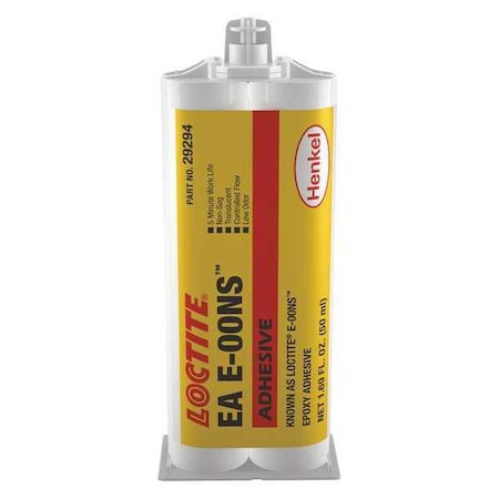 Loctite Wood Glue, E-00NS Series, Yellow, 16 oz, Bottle, 1:01 Mix Ratio, 15 min Functional Cure 233962