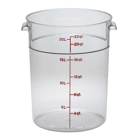 CAMBRO Camwear® Round 22 Quart Clear Container CARFSCW22135