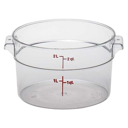 CAMBRO Camwear® Round 2 Quart Clear Container CARFSCW2135