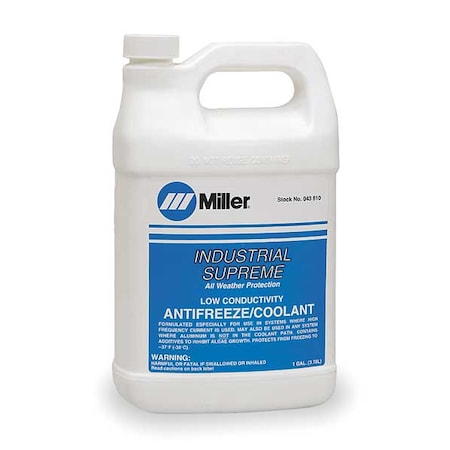 MILLER ELECTRIC Low-Conductivity Coolant, 1 gal 043810