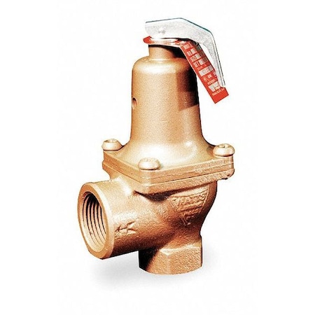 Watts Safety Relief Valve, 1 In, 125 psi, Bronze 1 174A 125
