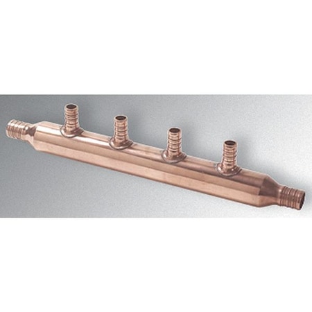 Pureflow Manifold, Metal, PEX Crimp, 3/4 In. 44848