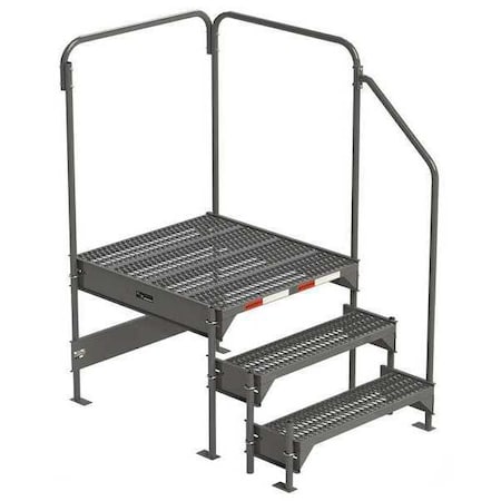 Ega Work Platform, 18 in to 27 in H, 36 in W, 39 in D, Steel, 500 lb Load Capacity CW7-27-3-3