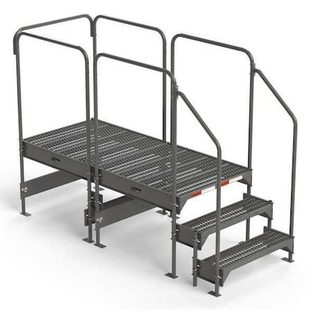 Ega Work Platform, 18 in to 27 in H, 36 in W, 77 in D, Steel, 500 lb Load Capacity CW5-27-3-6
