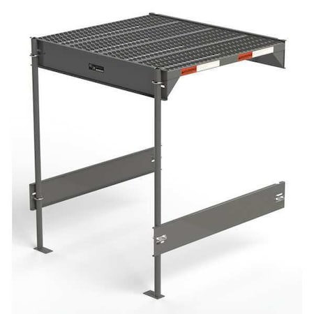 Ega Work Platform Add On Unit, 12 in to 45 in H, 36 in W, 39 in D, Steel, 500 lb Load Capacity CW0-45-0-3