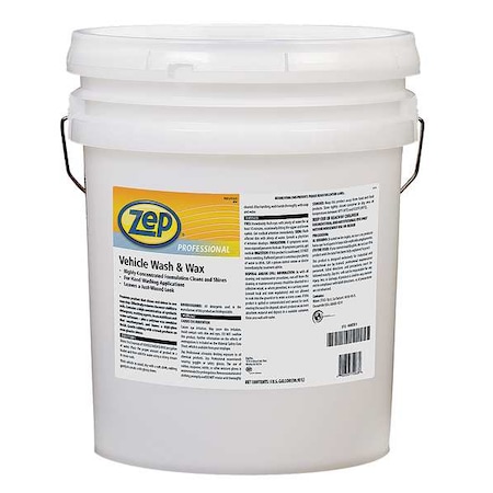 Zep Vehicle Wash & Wax, Truck and Trailer Wash, 5 gal, Butyl-Free 1041582