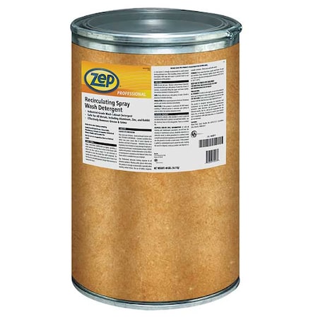 Zep Parts Washer Cleaning Solution, Pail, 40 lb, Water-based, For Grease/Grime, 140F to 140F 1041743