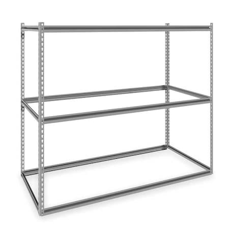 Tennsco Boltless Shelving Unit, 30"D x 69"W x 60"H, 3 Shelves, Steel ZKMS-693060