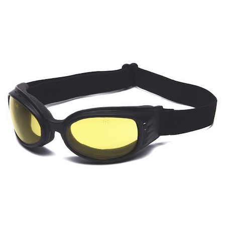 CONDOR Impact Resistant Safety Goggles, Amber Scratch-Resistant Lens, Max Barron Series 4VCF2