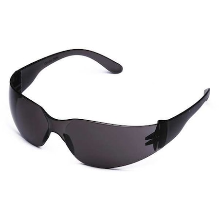 Condor Safety Glasses, Condor V Series, Anti-Fog, Anti-Static, Anti-Scratch, Frameless, Gray Arm, Gray Lens 4VCG2